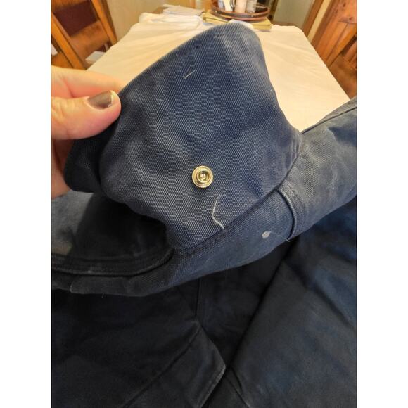 Carhartt Men's Blanket Lined Navy Blue Size 2XL In Great Condition Jacket - Picture 9 of 10